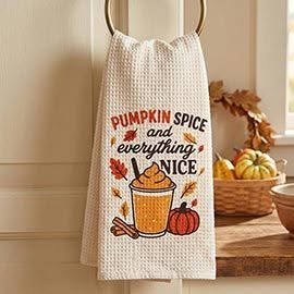 Pumpkin Spice Kitchen Towel
