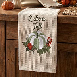 Welcome Fall Kitchen Towel