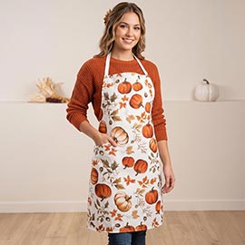 Pumpkin and Leaves Apron